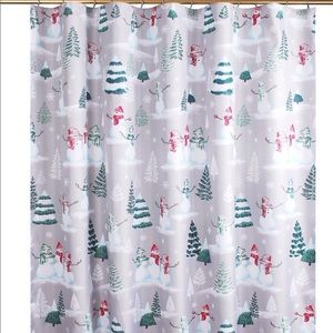 New St.Nicholas Christmas Scenic Shower Curtain.